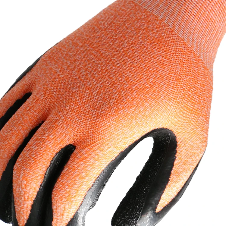 MaxiPact anti-slip 13G spandex crinkle latex coated protect hand Safety Palm Gloves