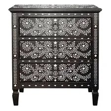 Bone Inlay Chest Drawer manufacturing company india Customize services available