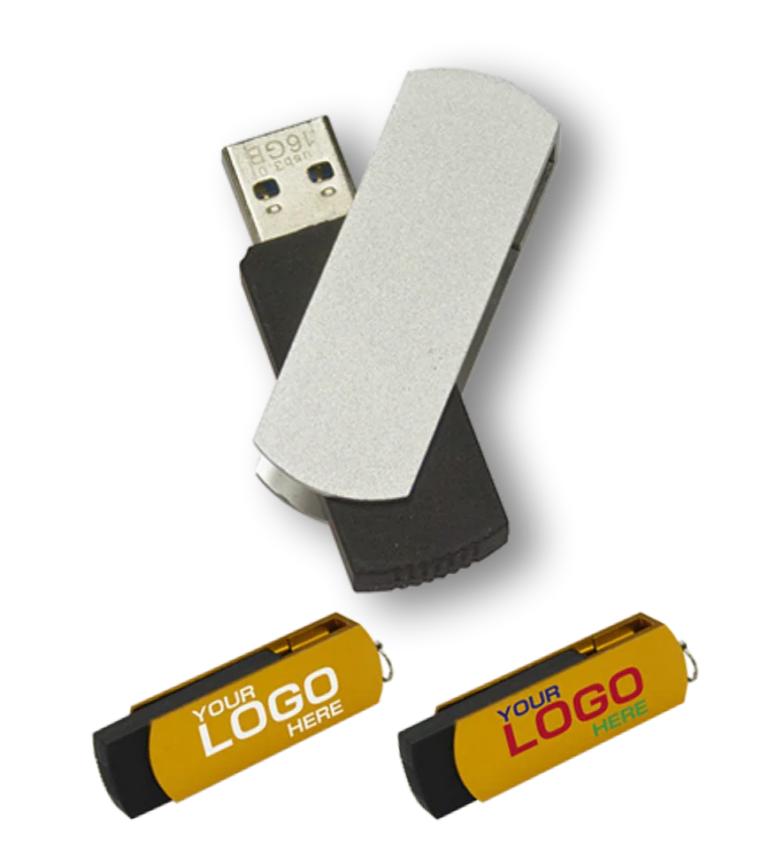 Rotary design metal Customized LOGO USB flash drive USB pen drive 3.0 2.0 write protect usb memory stick 16gb 32gb 64gb