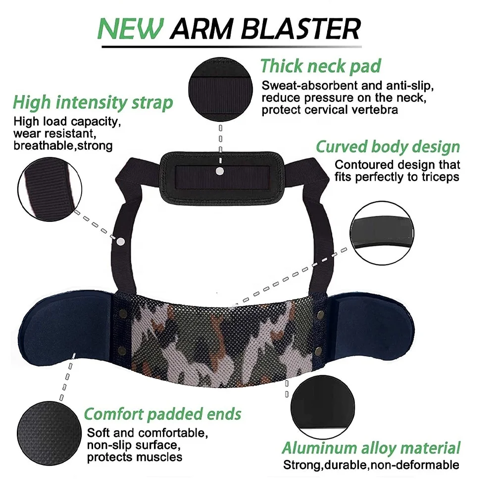 Aluminum Biceps & Triceps Weightlifting Arms Blasters Custom Logo Muscle Arm Blasters For Professional Bodybuilding Gym Training
