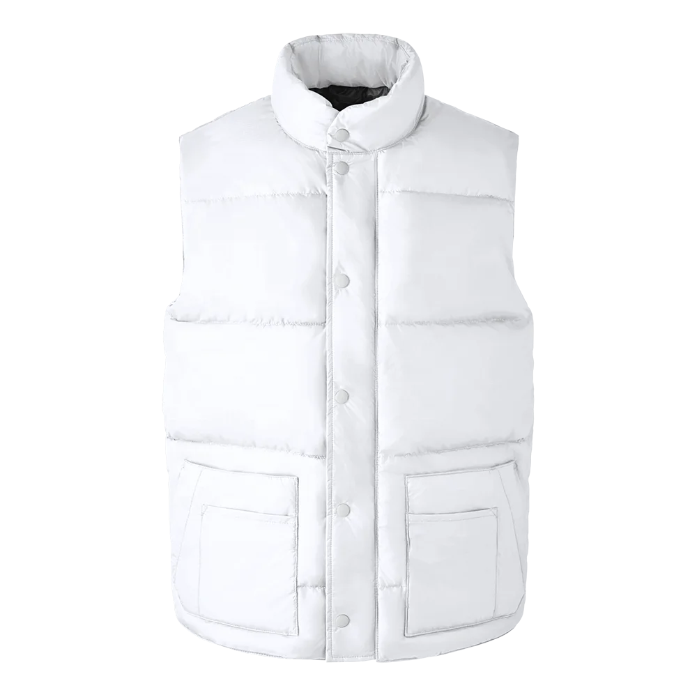 Pink Fashion high street style Utility multi-pockets men autumn winter custom puffer down vest men