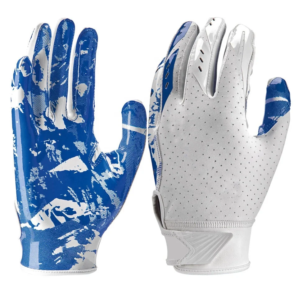 Custom American Football Gloves Football Receiver Gloves American Football Gloves With Latex Grip