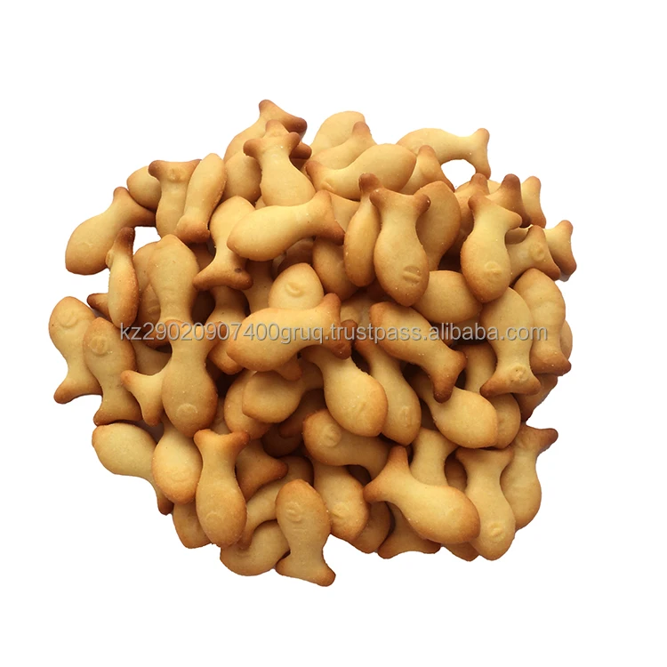 Best quality fish cracker biscuits 3 kg small crunchy biscuits salty flavor manufacturer prices crackers and cookies for sale
