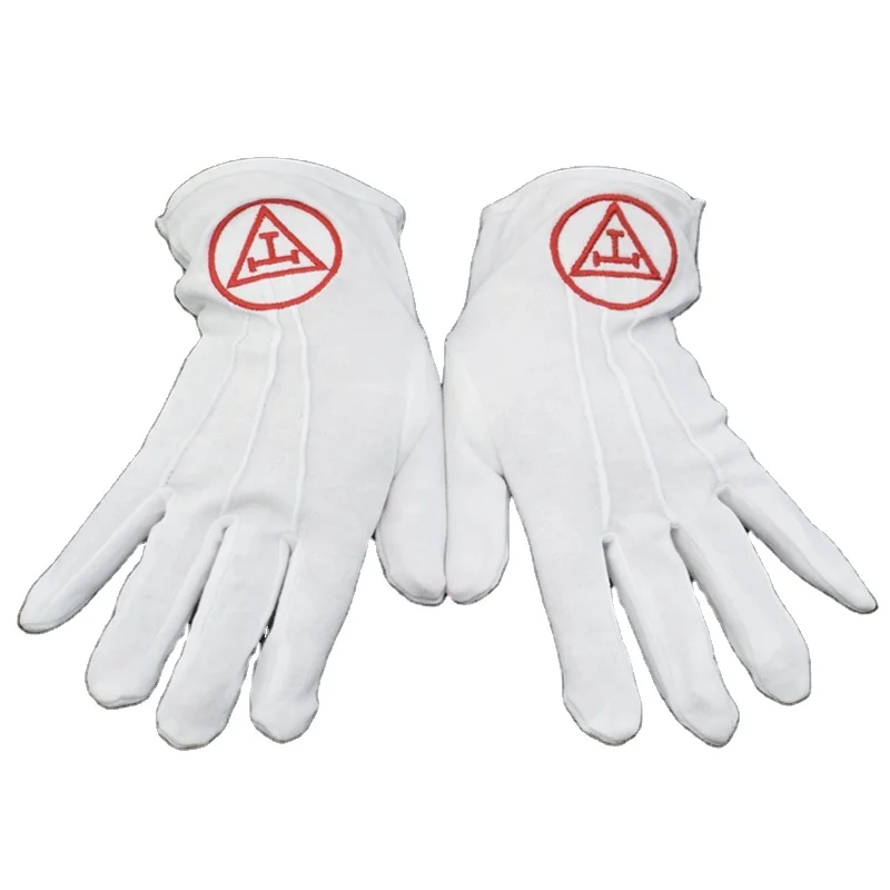 Высокое качество оптом масонские х/б перчатки | Масонские регалии хлопчатобумажные