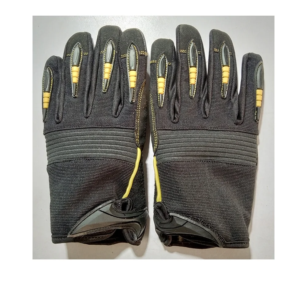 Outdoor Protective Wholesale High Performance Synthetic Leather Construction Work Gloves Mechanic Gloves
