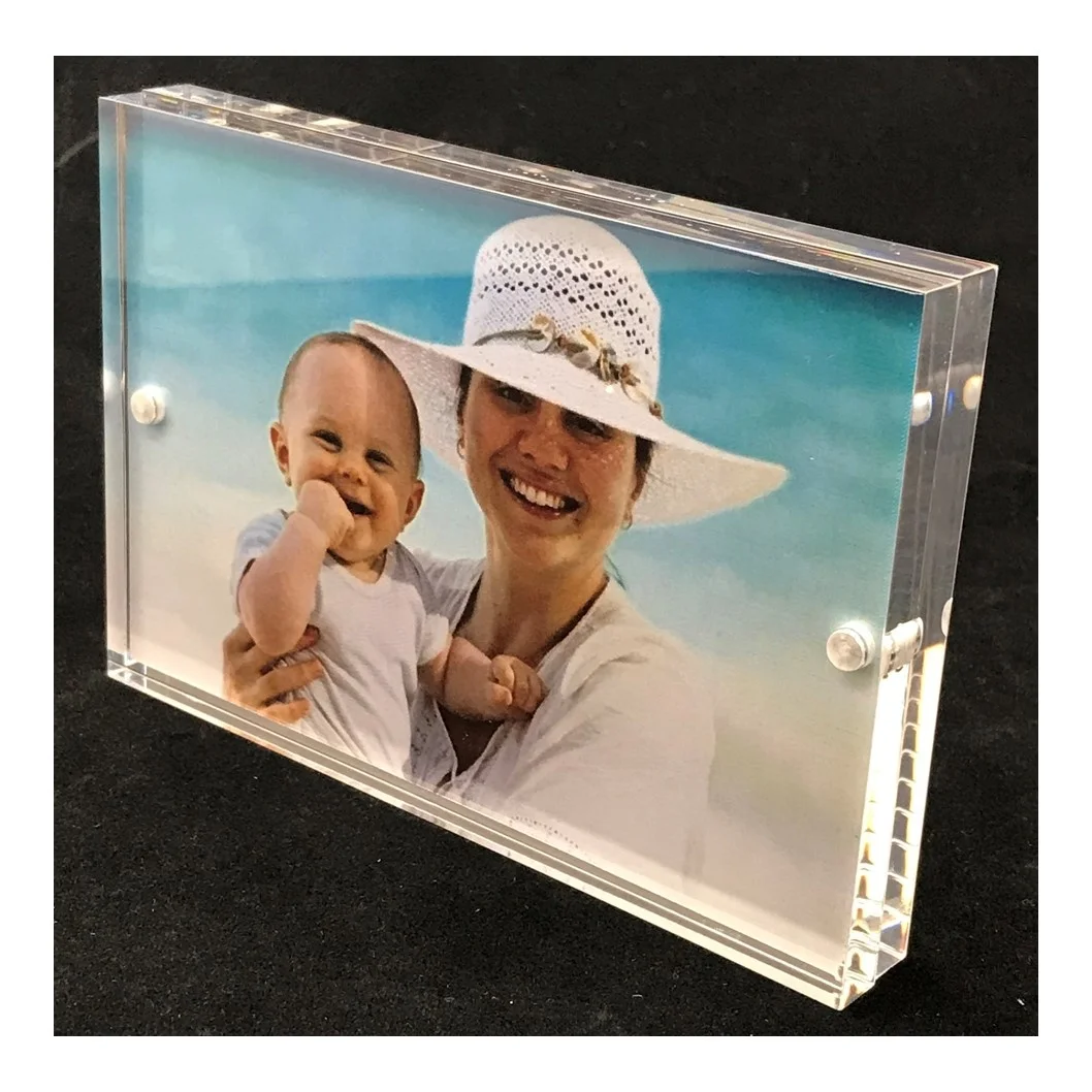 Manufacturer Acrylic Block Booth  Plexiglass Photo Frame for Wedding Gifts