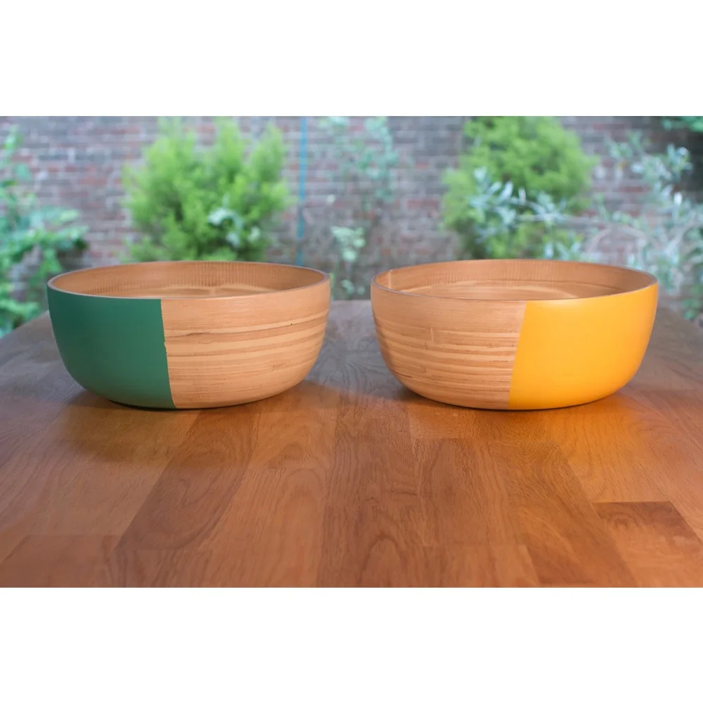 Famous Brand Hand-spun Bamboo Bowl set from Vietnam