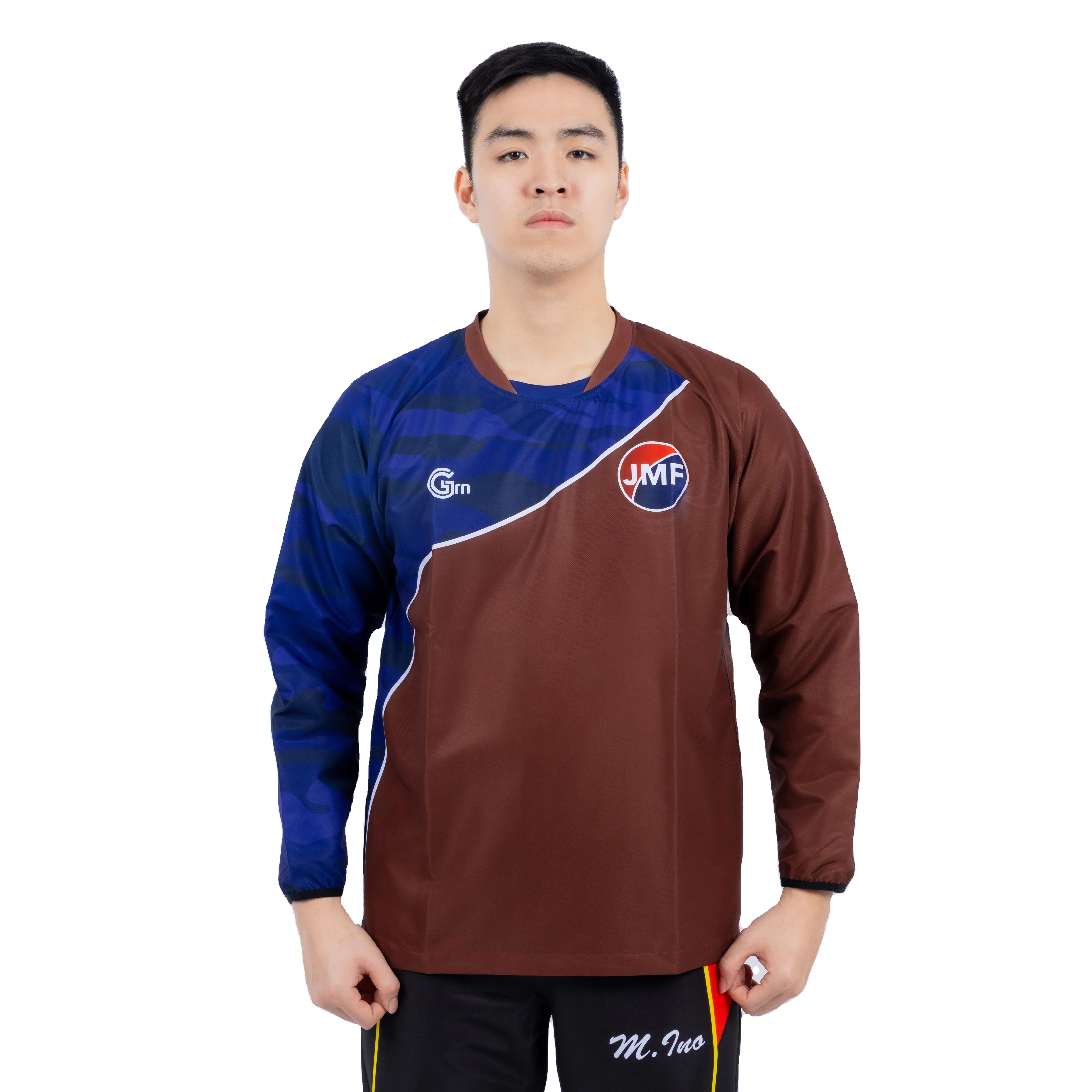 Waterproof custom logo sublimated Round neck  for Men High quality Sportswearsweat shirt durable apparel manufacturer high neck