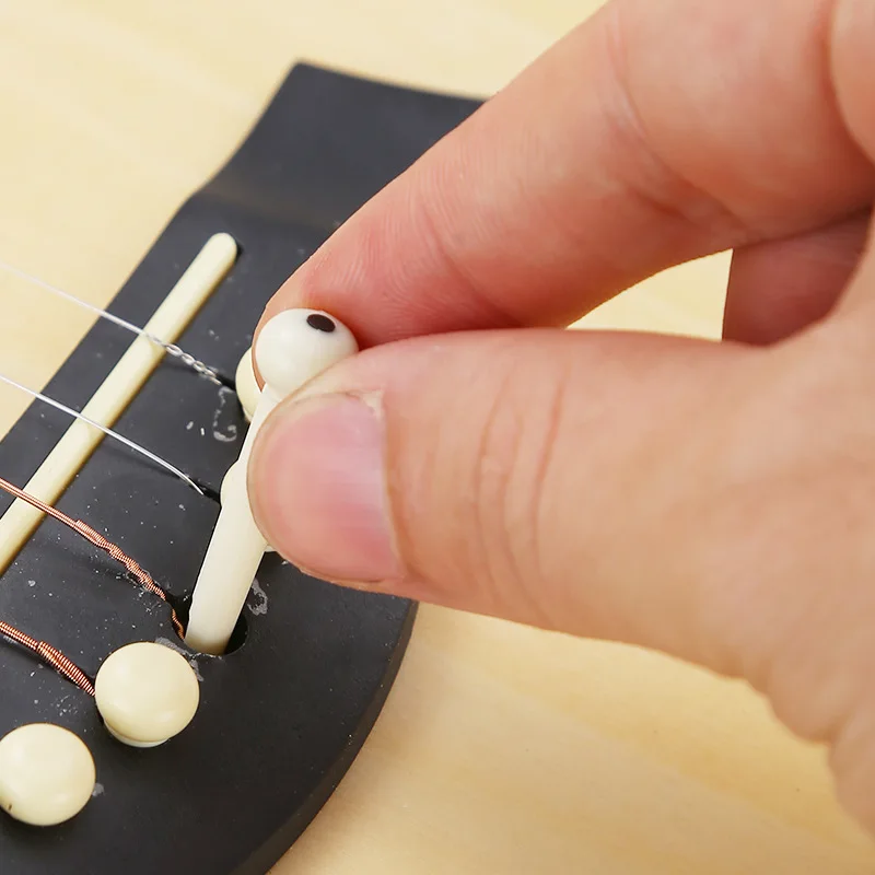 acoustic wood guitar string pick set string cone pick string nail upper lower nut pinprick instrument maintenance repair tools