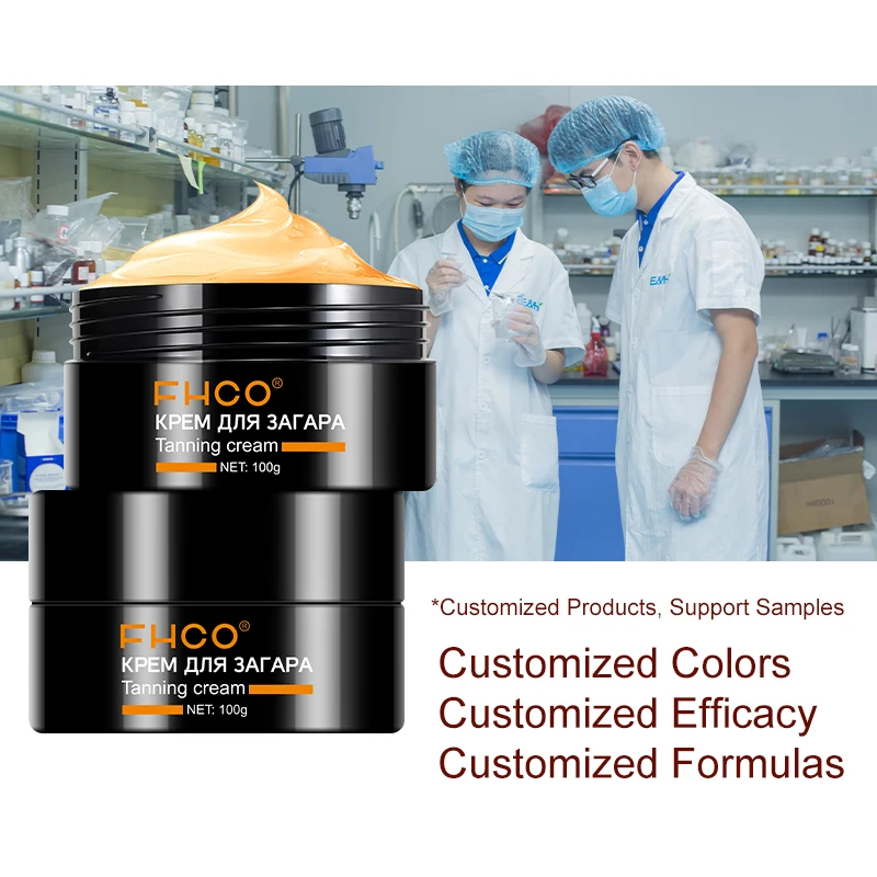 3000pcs Custom Private Label 100g Organic Natural Bronzer Solarium Tanning Products Sunbed Cream Sun Tan Lotion