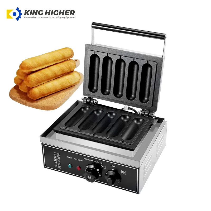 Commercial Electric Stick Waffle Baker New Kitchen Utensils Snack Hot Dog Waffle Machine Restaurant Home Use Food Shop Retail
