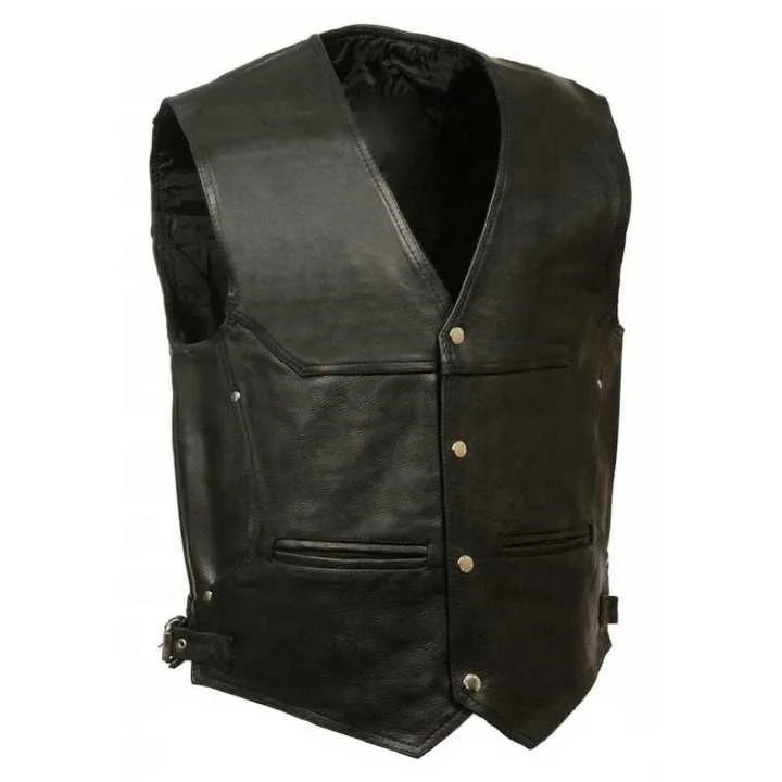 Мотоциклетный Байкерский мужской жилет из натуральной овечьей кожи винтажный без рукавов с принтом логотипа на заказ