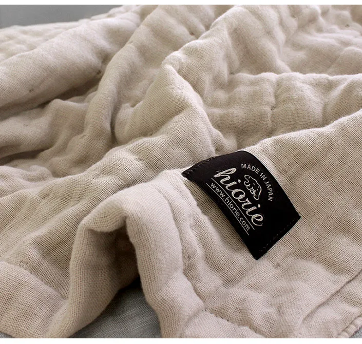 [Customize] Cotton 100% Made in Japan 8-Layered Gauze Blanket 140*200cm 55*80inches Soft Breathable Washable 8 Layers  990g