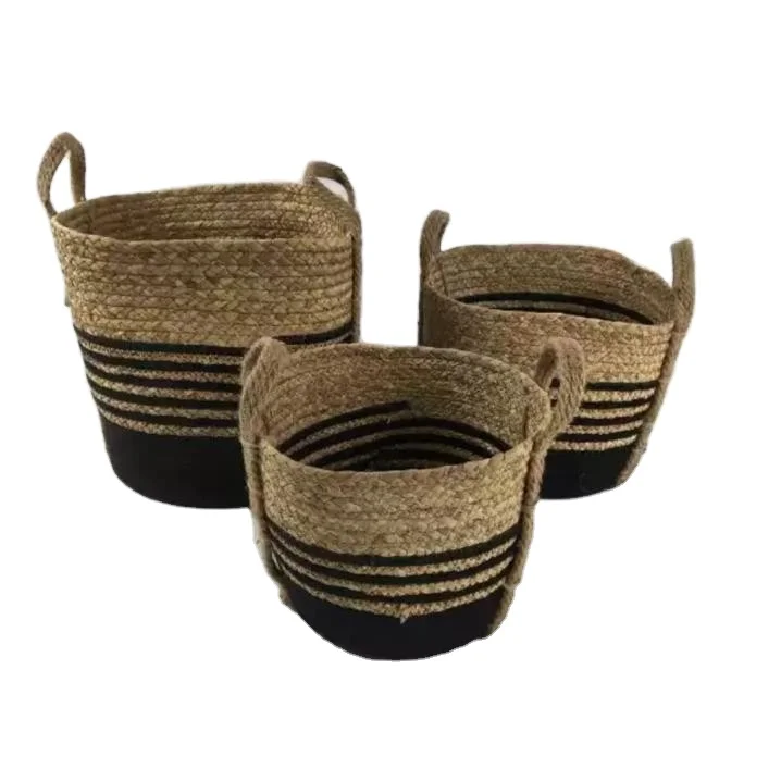 
Джутовый канат, корзина для растений, современный Настольный комнатный плантатор, цветочный горшок, Тканое хранение 