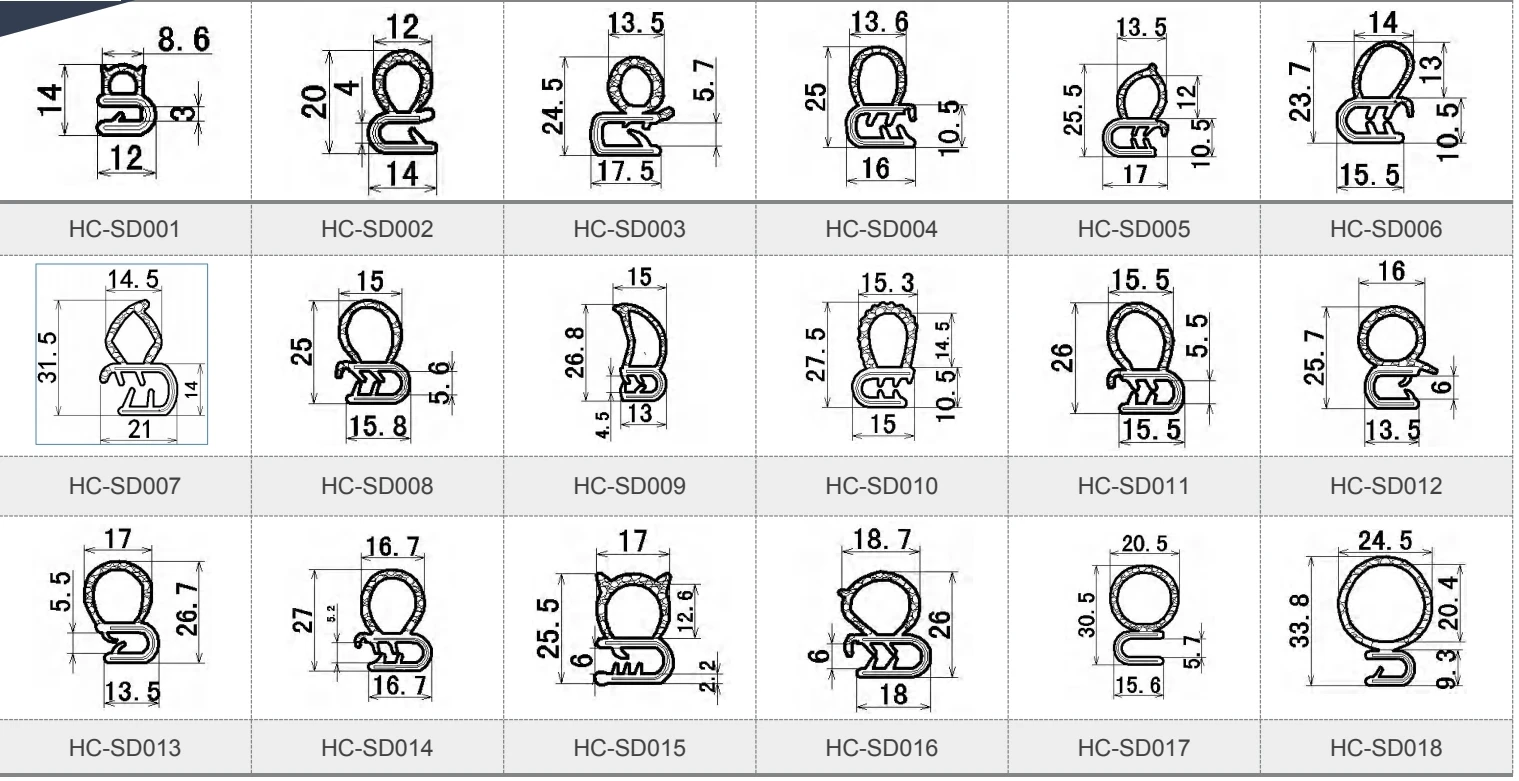 Automatic Door & Window Accessories EPDM & PVC Rubber Seal door window seal rubber seal