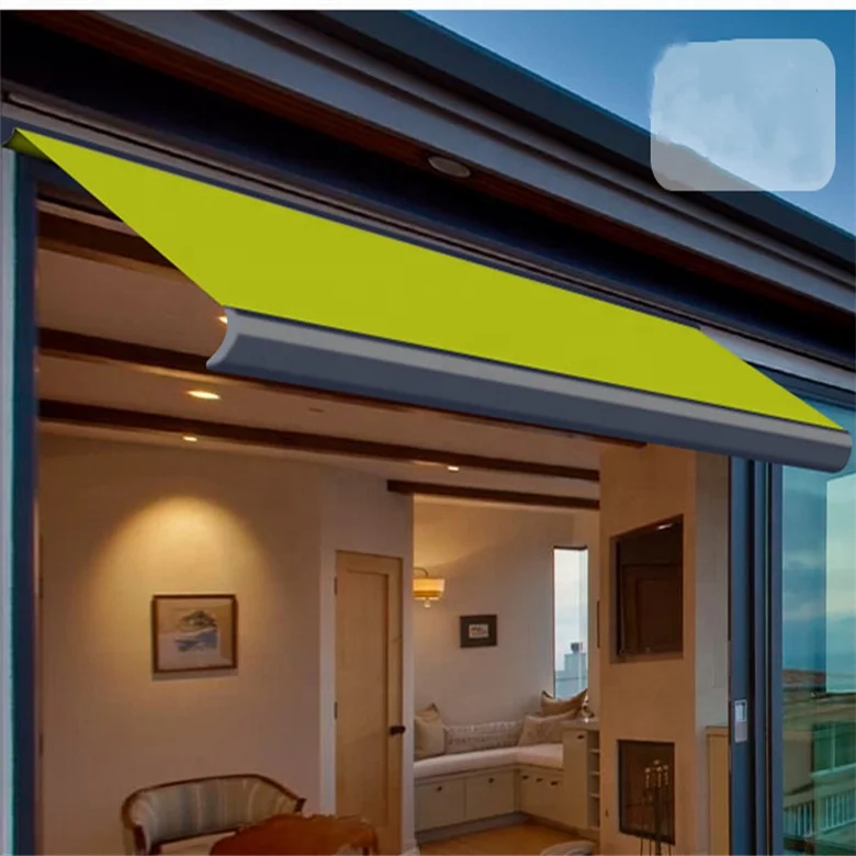 Awning Restaurant Pergola Roof Waterproof Remote Control Detachable Outdoor Awning Tent With Retractable 2 Side Awning