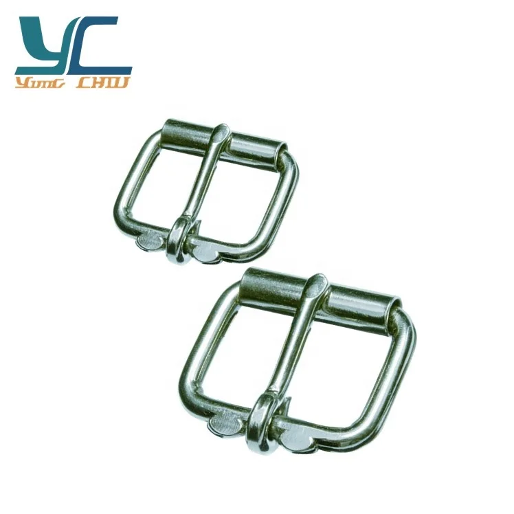 Stainless steel rectangle ring belt roller buckles