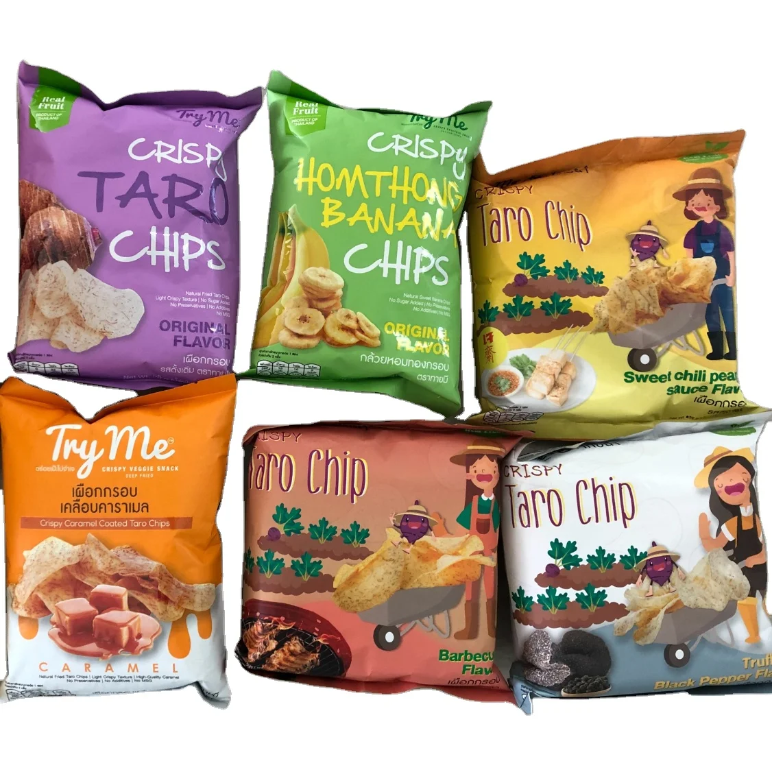 Vegetable Chips Fruit Chips Mixed Palm Original OEM Sweet Crispy Fruit and Vegetable Chips Packing Packaging Big Package