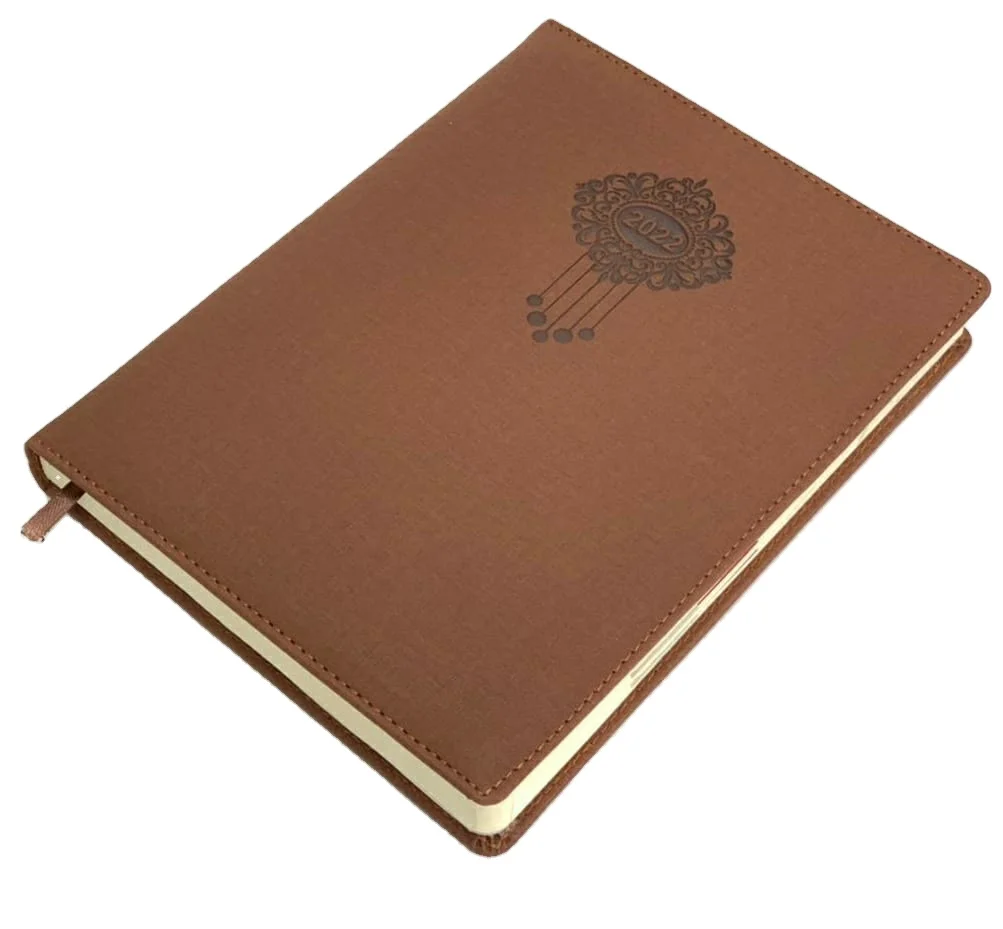 2022 new year arrivals business luxury paper  journal  diary with pen planners handmade paper journals