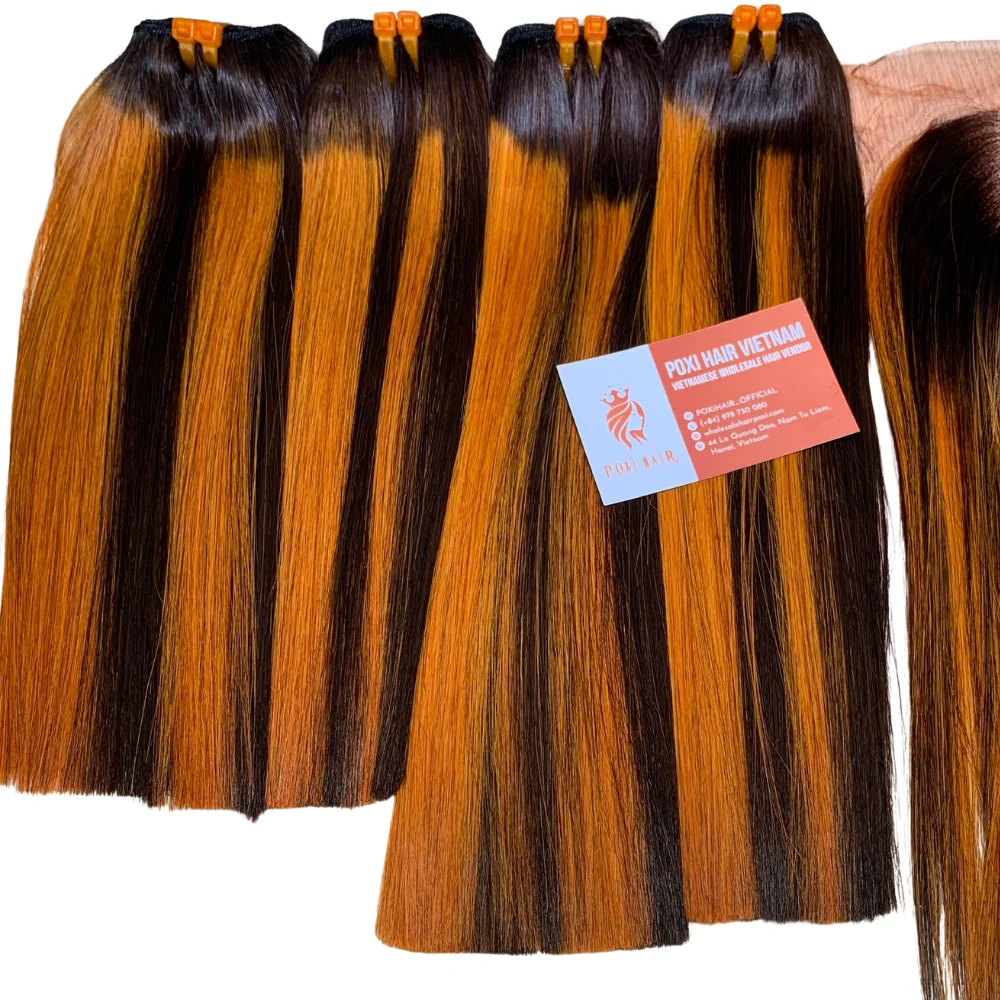 Super Double Drawn Vietnamese Virgin Human Hair,12A Grade Bone Straight Vietnam Human Hair Extension, Bundle Raw Vietnamese Hair