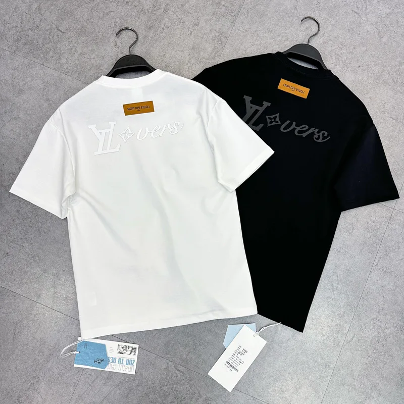 Luxury  brand t shirts for man woman  casual t shirt luxury brand fashion designer clothes White black t shirts