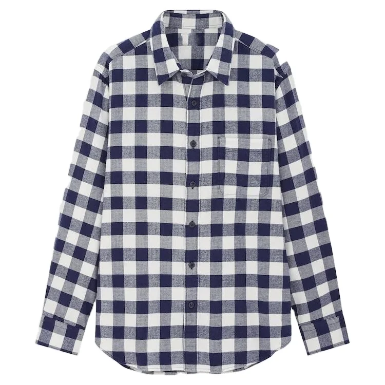Factory High Quality Men Cotton Shirts Long Sleeve Formal Shirts low price flannel  Dress Shirts men