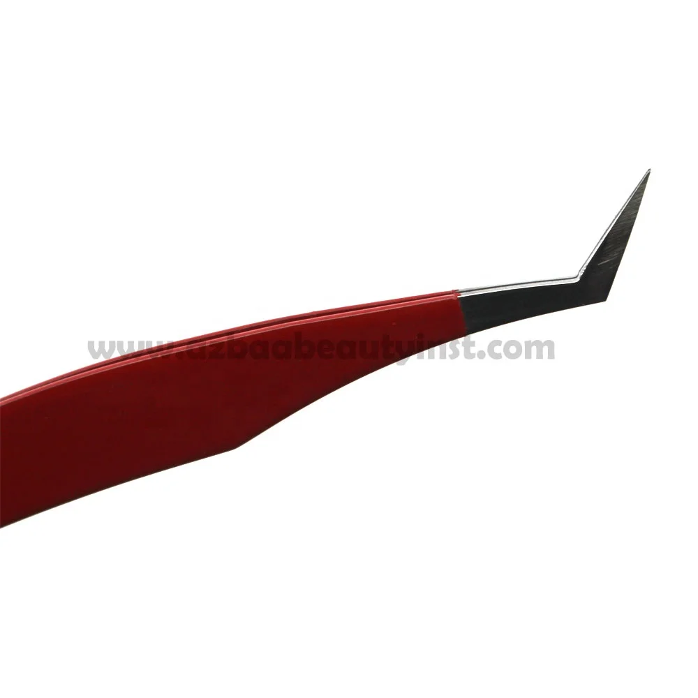 Объем груди ресниц Пинцет фантастический зигзаг стиль длинный тонкий пакистанский сделано ресницы для наращивания заостренный