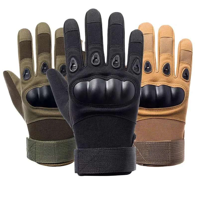 Leather Palm Gloves Safety Work Wholesale Touch Screen Anti Vibration Impact Mechanics Gloves With Custom Design