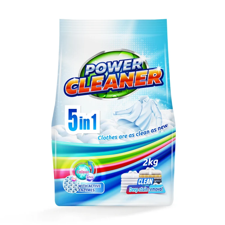 detergent Factories In China Rich Foam Perfumed Laundry Detergent 2kg Powder Washing Soap Powder Bulk Manufacture OEM