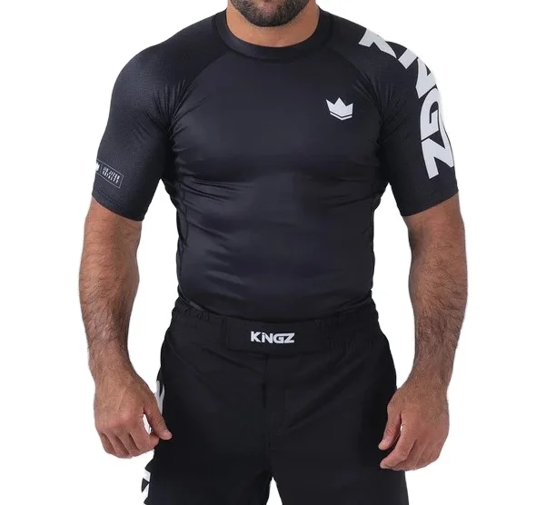 kingz 2023 latest Custom made rash guard mma rash guard custom logo