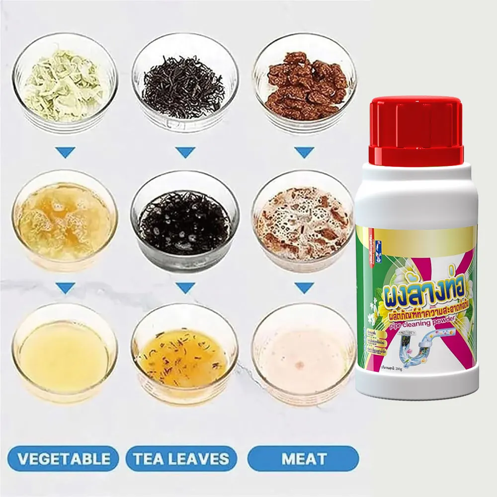 Private Label Custom Dead Toilet Pipe Drain Cleaner Powder for Oil/Grease/Hair Household Chemicals From Thailand