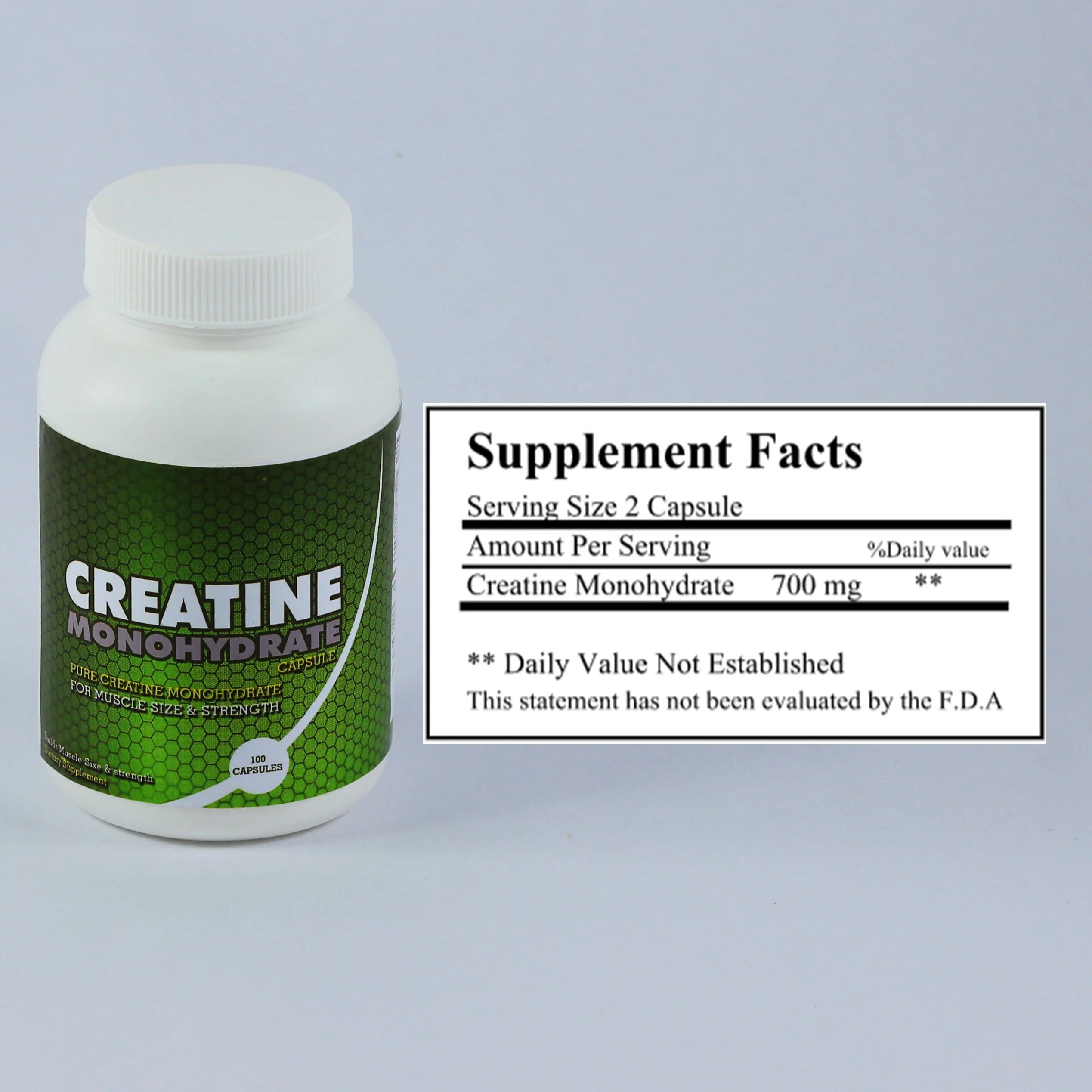 
micronized creatine monohydrate capsules for muscle building and muscle definition 