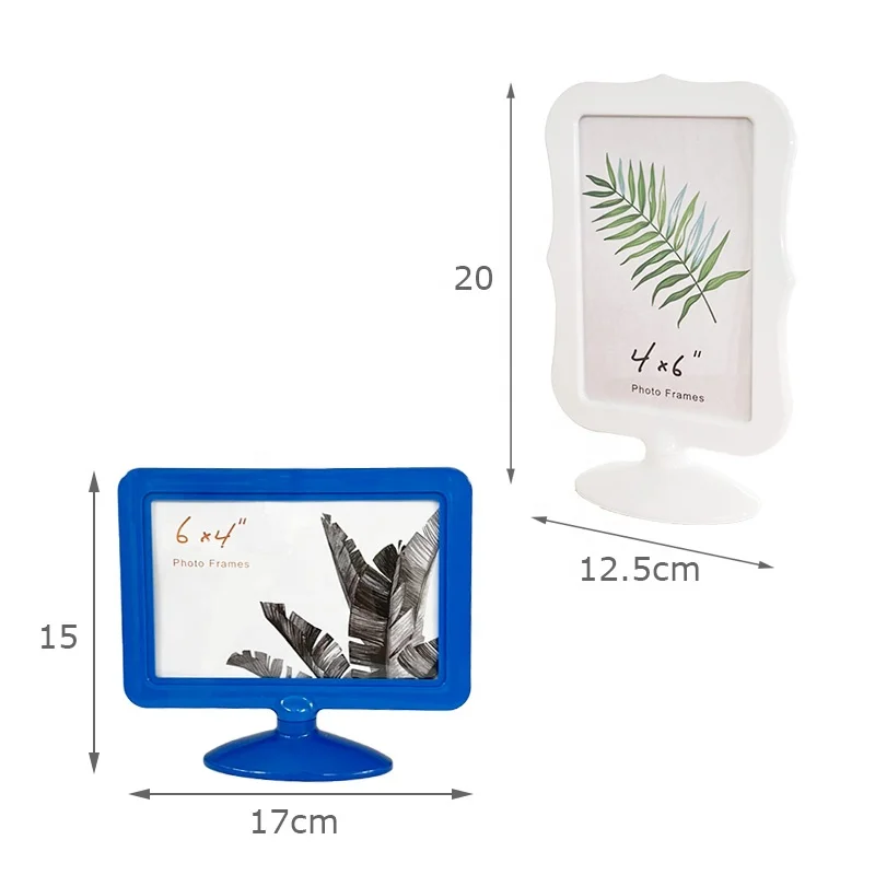 Красная горизонтальная фоторамка 4x6 дюймов, акриловая двухсторонняя рамка для фото, цена, подставка для меню