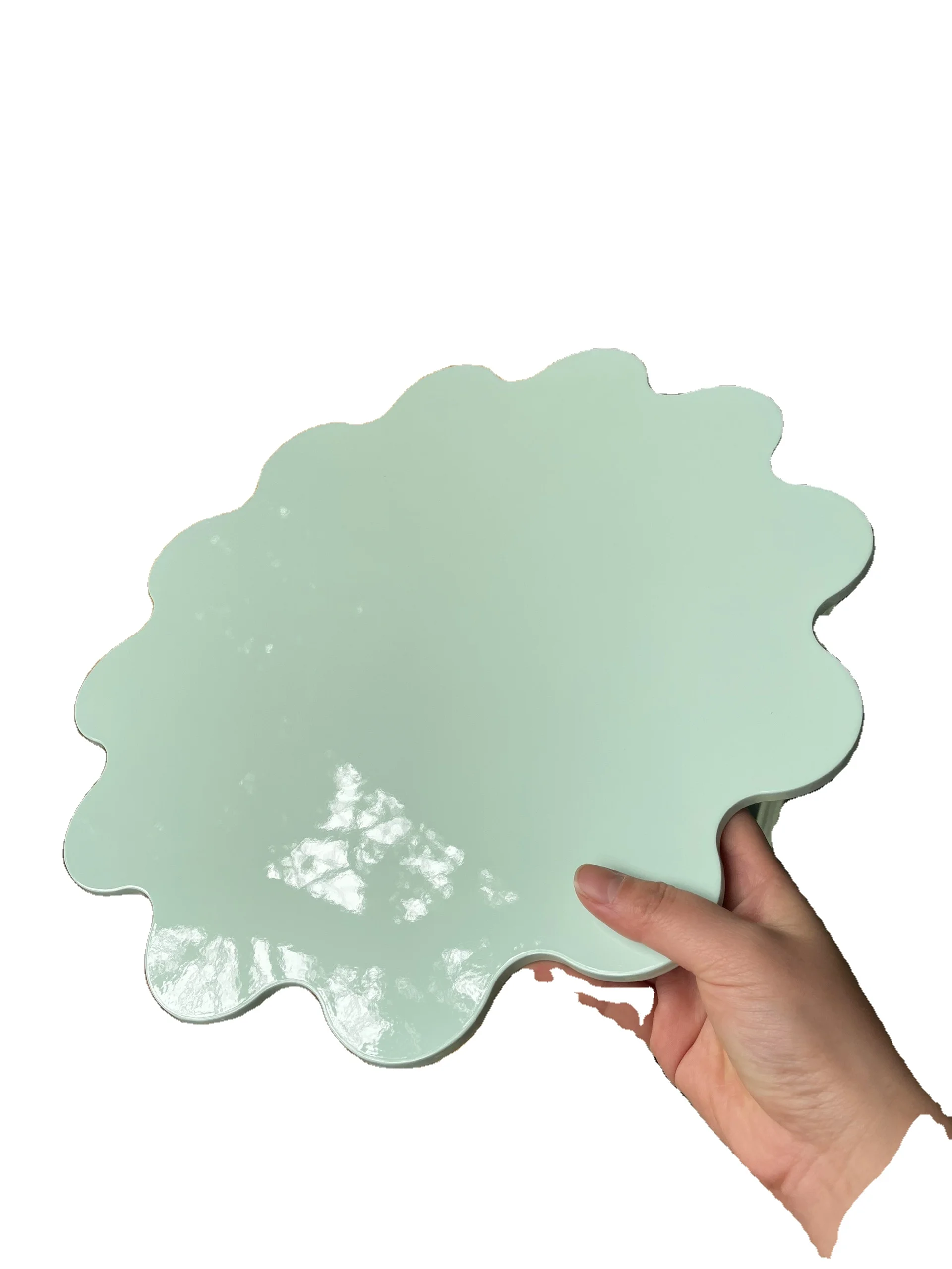 High Quality Luxury Lacquerware Tray Scalloped Rolling Smoking Tray Customized Handmade From Vietnam Rolling Tray Serving Tray