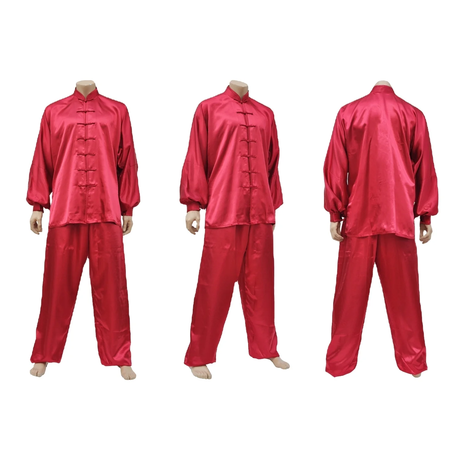 Customized Kung Fu Uniform custom taekwondo uniform Chinese traditional karate uniform satin and salik material and 100 cotton