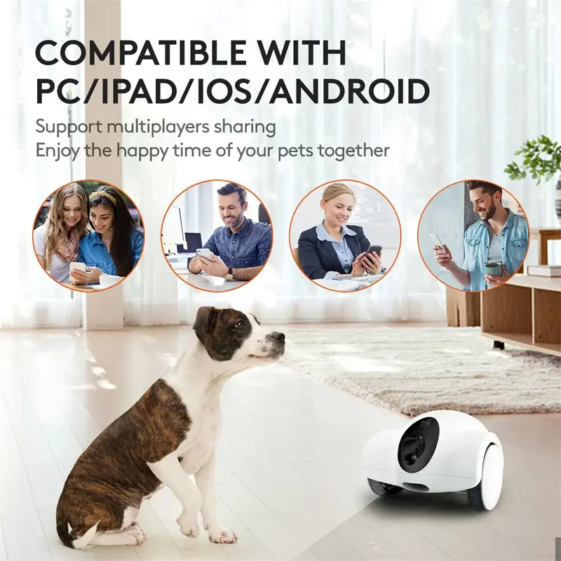 Guliguli робот камера собака Интерактивная кормушка Wi-Fi ссылка кошка компаньон еда лакомство автоматический дозатор интерактивная игрушка