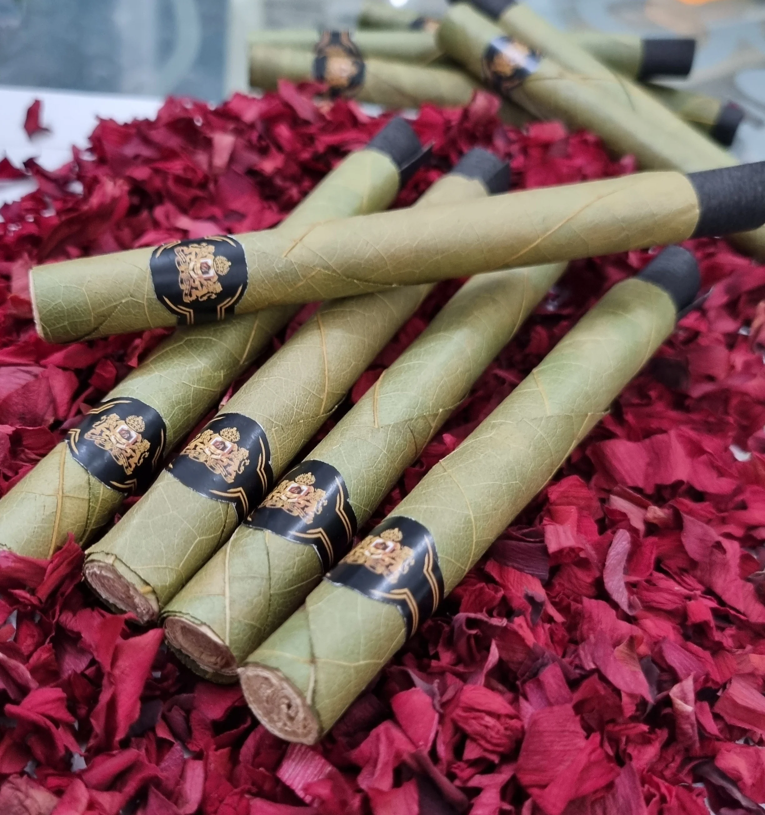 Bigarette's Pre Rolled Green Cordia Leaf 109 mm Size .,.jpg