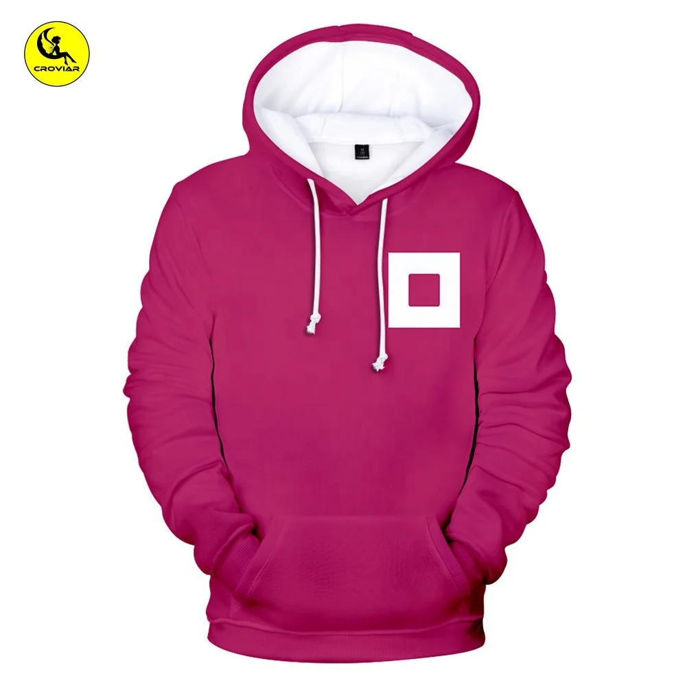 New Arrival Squid Game 2021 Clothing Unisex Hoodie Sweatshirt Casual Street wear square sign Pullover Hoodies