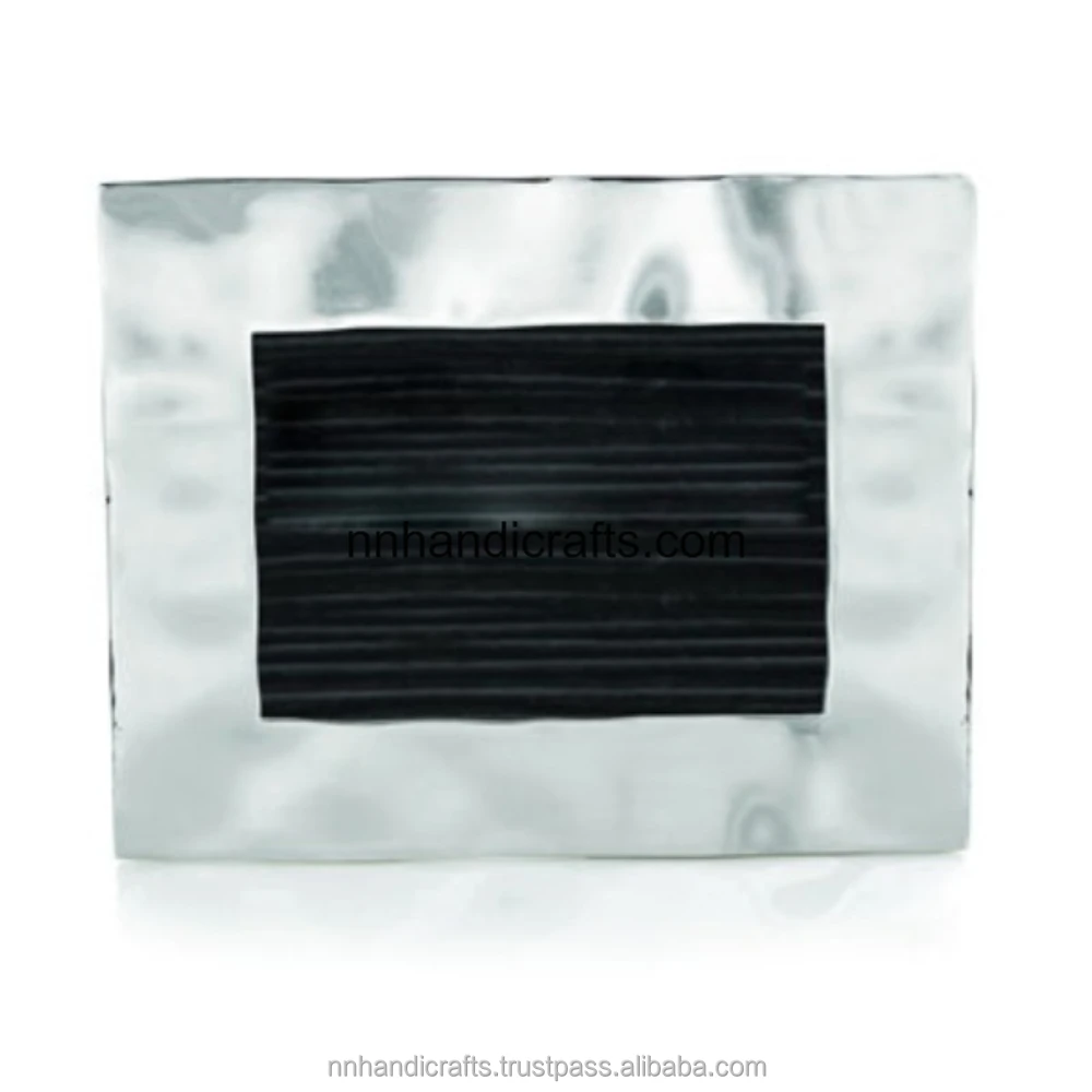 Indian Handicraft Handmade Designer Steel Metal Golden Powder Coated Powder Coating Rectangular Table top Photo Frame Wall Frame