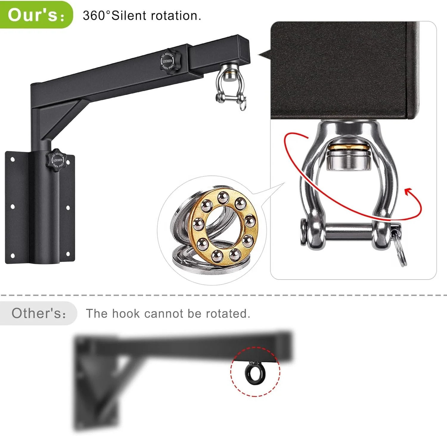 Heavy Punching Bag Rack Wall Mount Bracket Boxing Hangers Wall Mount Heavy Bag Hanger Heavy Duty Punching Bag Stand 800 LB