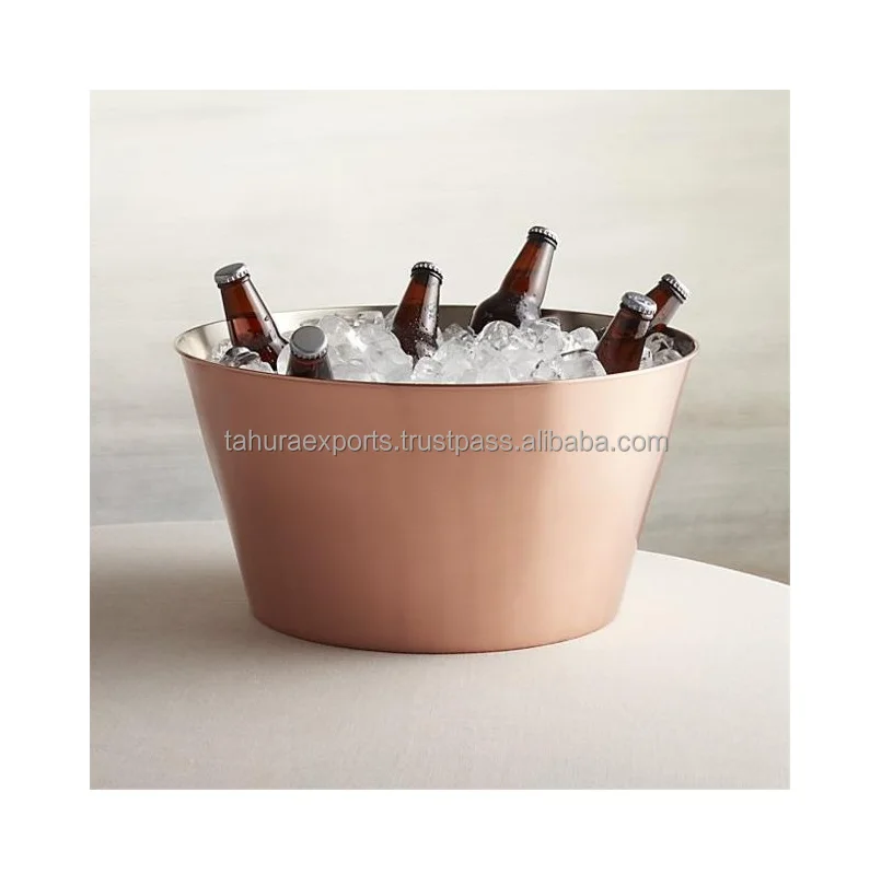 Excellent Quality Beverage Cooler Tub Holds Beer Wine Container Ice Bucket Tub With Handle Storage Buckets for Party Decoration
