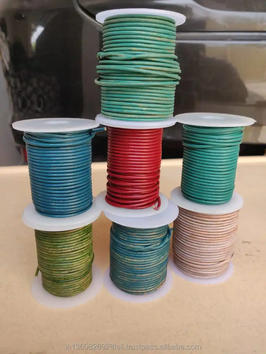 Gold And Bronze Colored Round Leather Cord For Jewelry Making