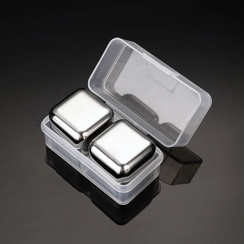 Bar accessories cooling stones stainless steel 304 whiskey ice cube ice stone for cola wine drinks