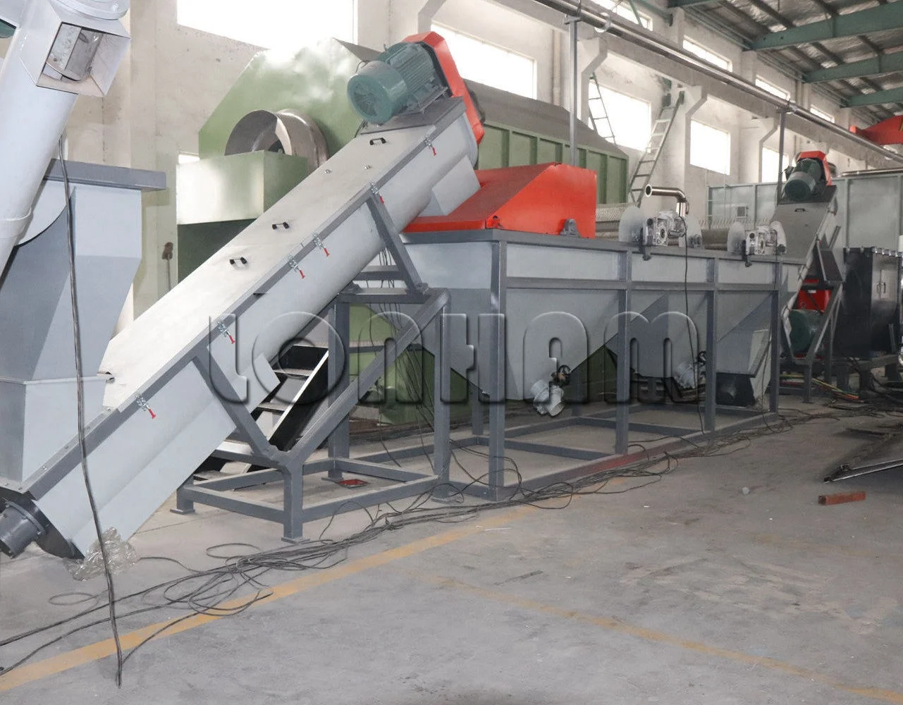 Waste PP Woven Bag Washing Crushing Line for Recycling Bags