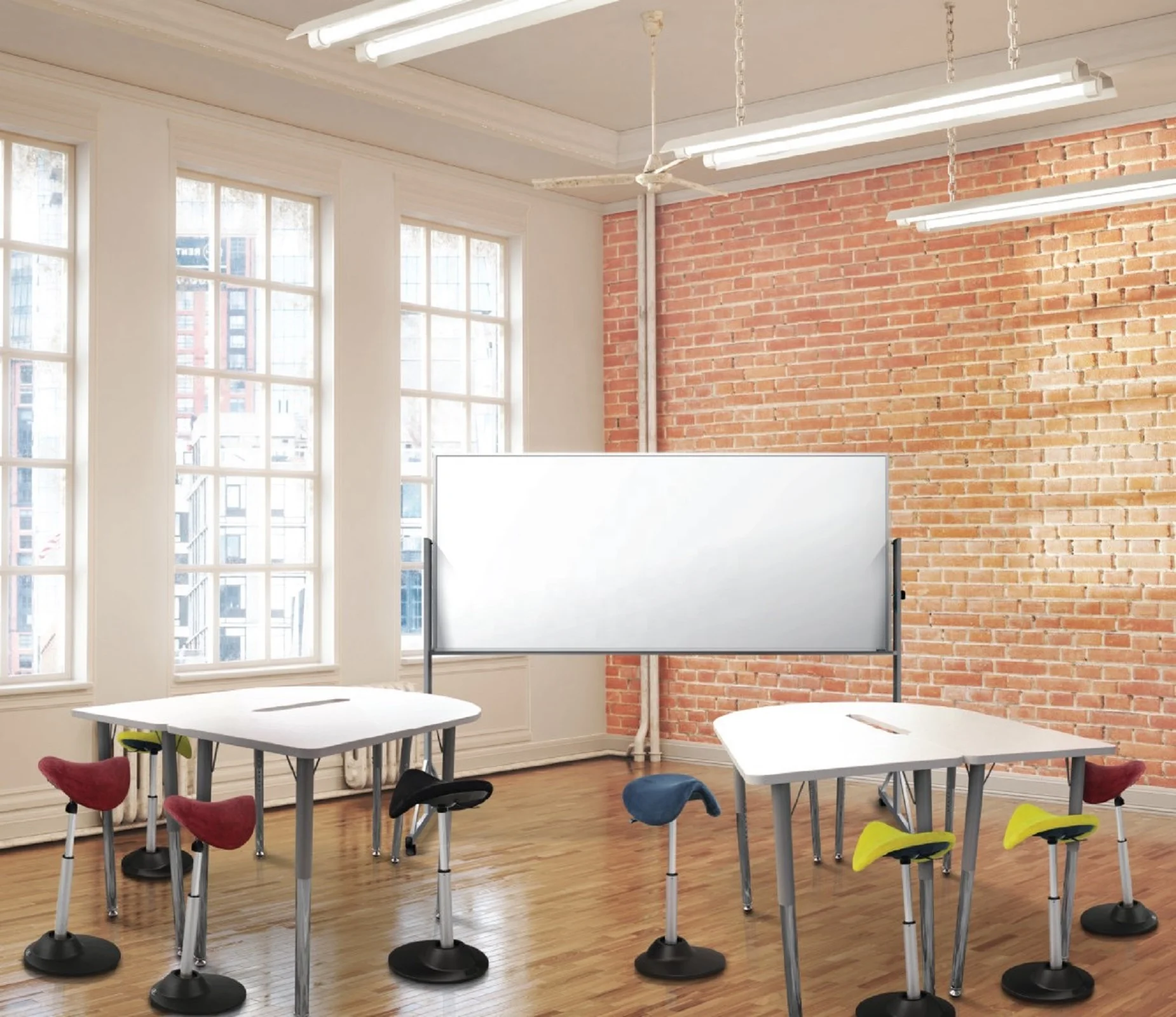 Taiwan factory supply saddle stool height adjustable sit stand stool work stool