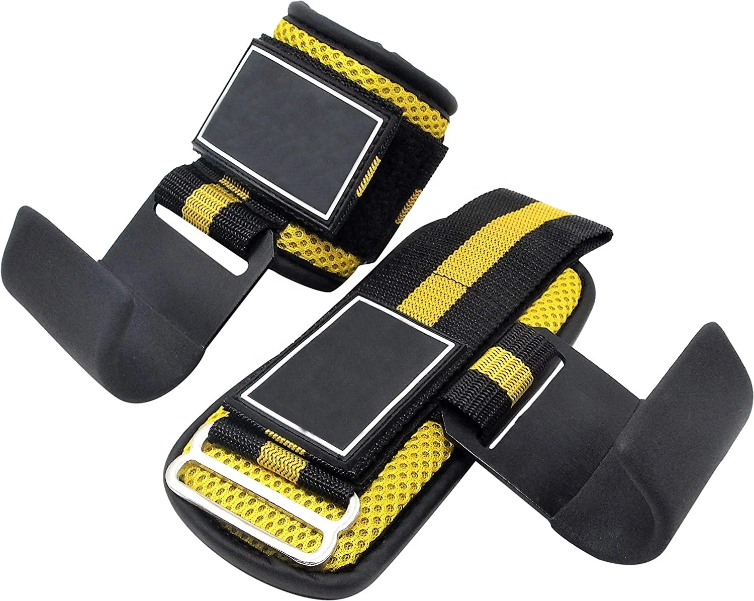 Custom Weight Lifting Pull Ups Rod Hooks Wrist Wrap Training Fitness Straps Gym Support Power Lifting Hook Grips Neoprene Pad