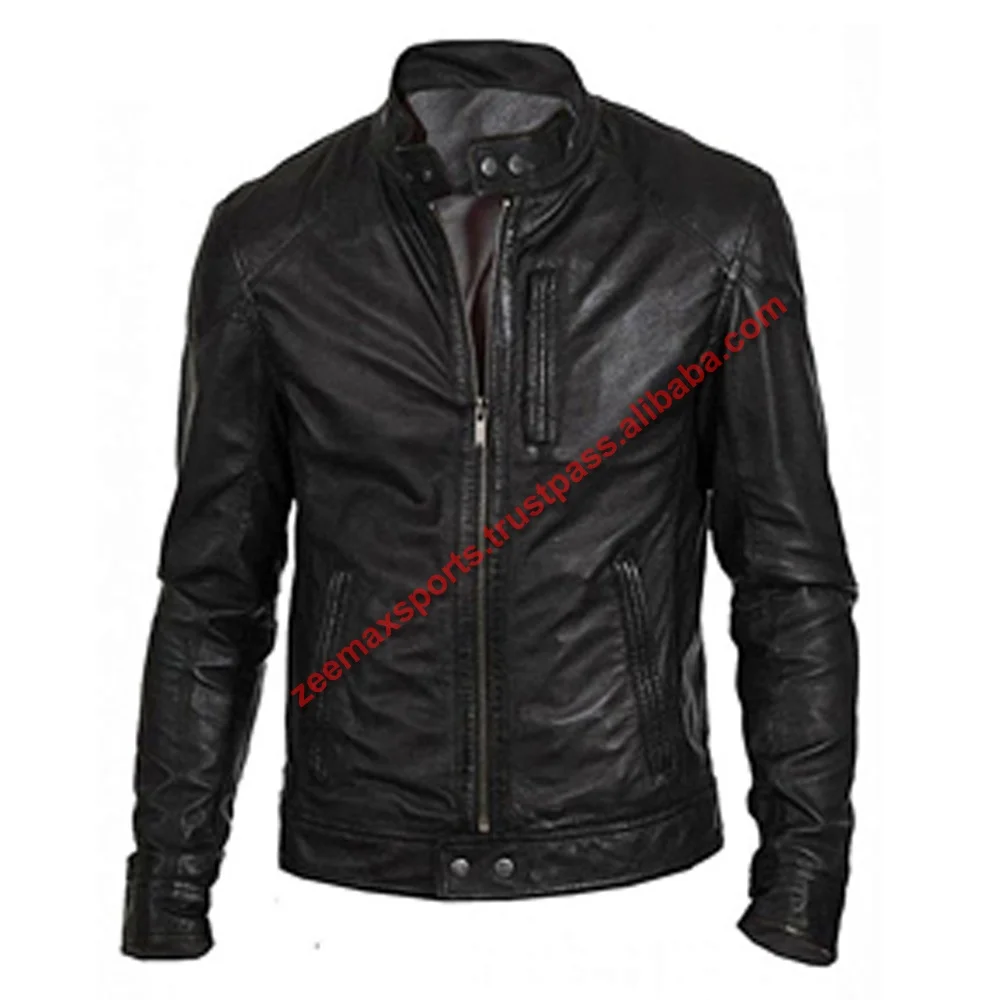 Мотоциклетная куртка из натуральной кожи