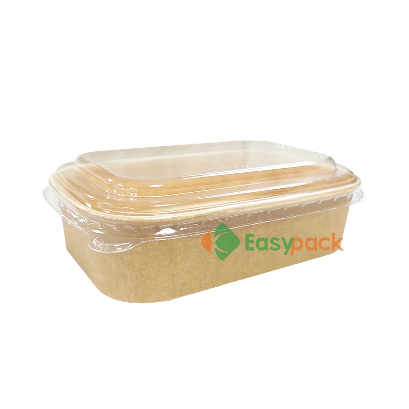 500ml Rectangular Kraft Paper Food Takeaway Boxes
