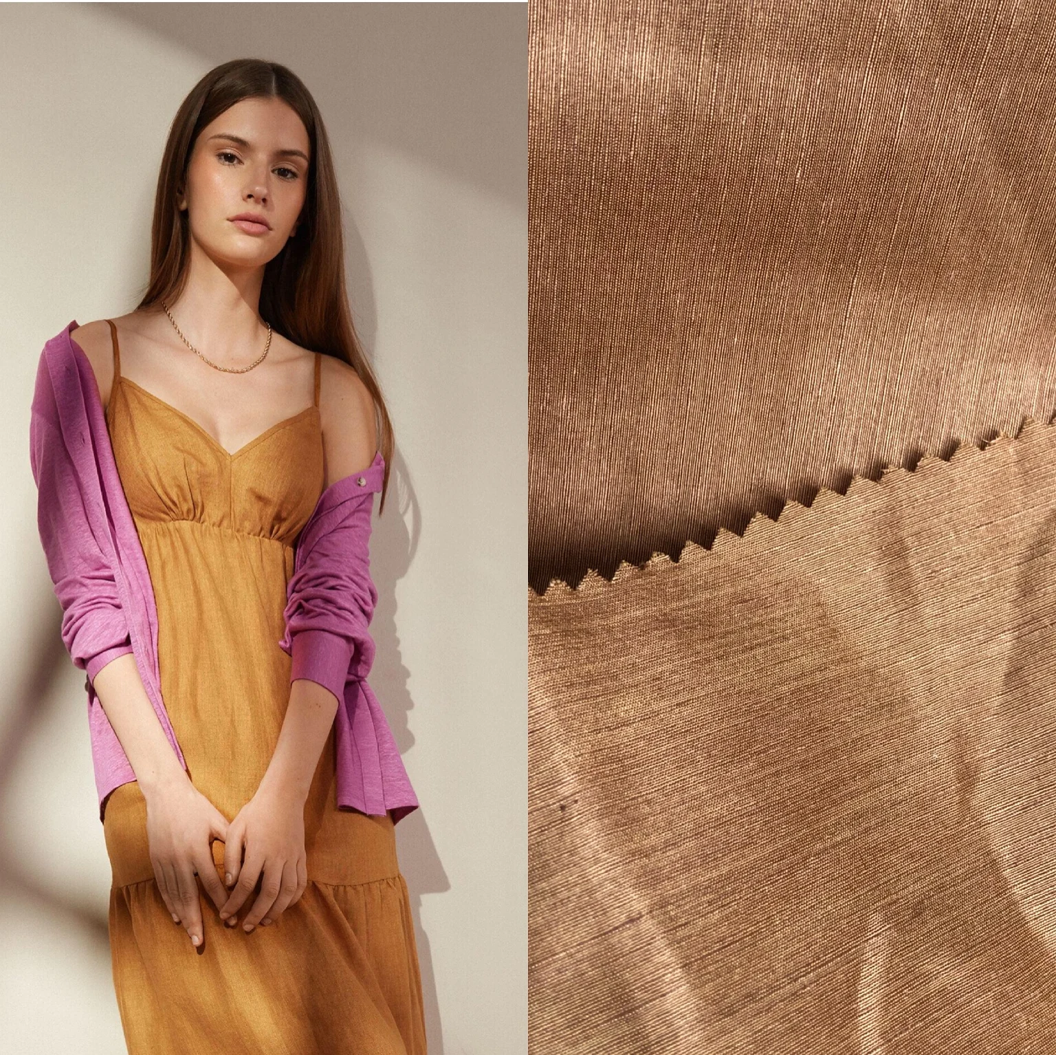 Однотонная окрашенная шелковая льняная ткань, Лучшая цена, класс 6A, ткань для одежды, натуральный шелк, льняная ткань