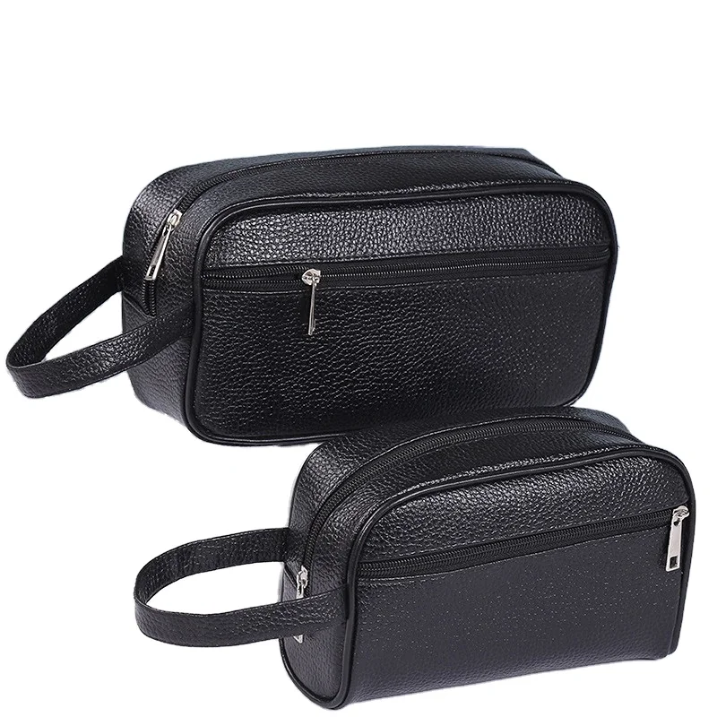 Luxury PU leather Cosmetic Bag Compact and Convenient Waterproof Travel Cosmetic Bag for Men made in Vietnam
